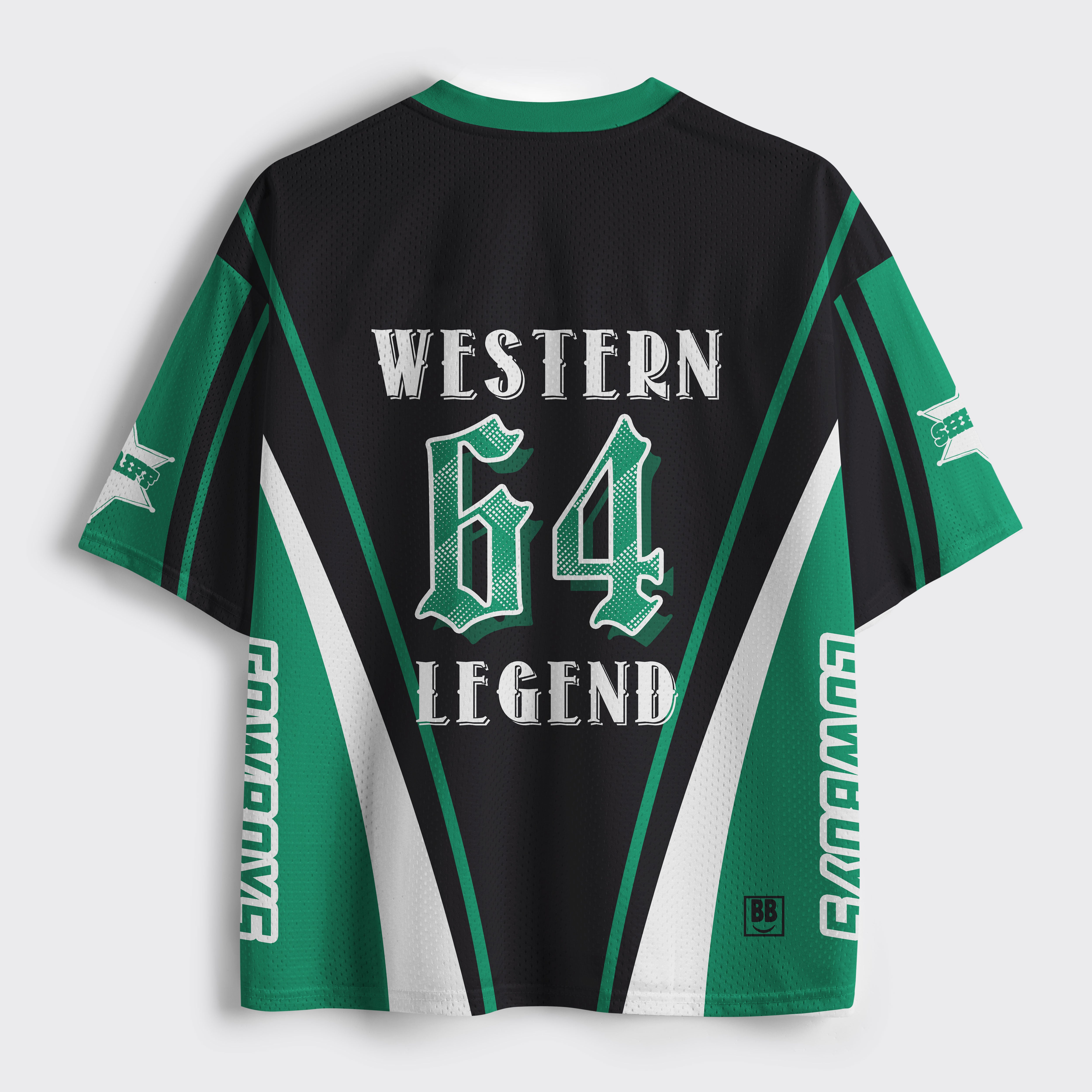 Personalized Black Western Legend Mesh Jersey