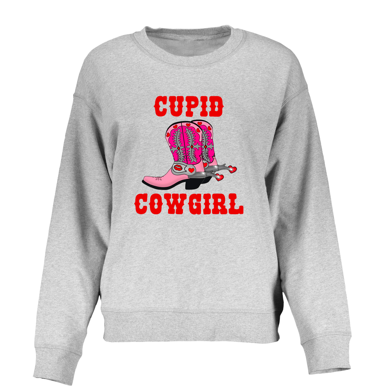 Cupid Cowgirl Western Valentine Sweatshirt