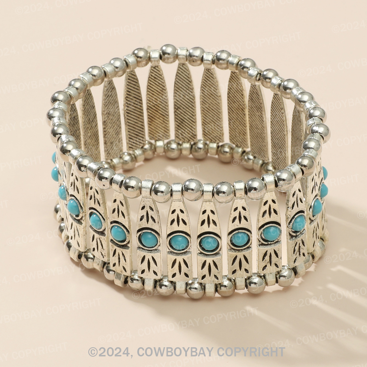 Vintage Turquoise Stretch Bracelet
