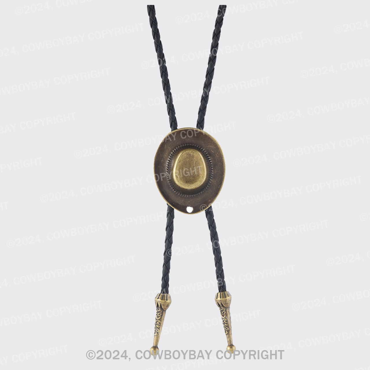 Fashion Tie Rope Western Cowboy Hat Necklace
