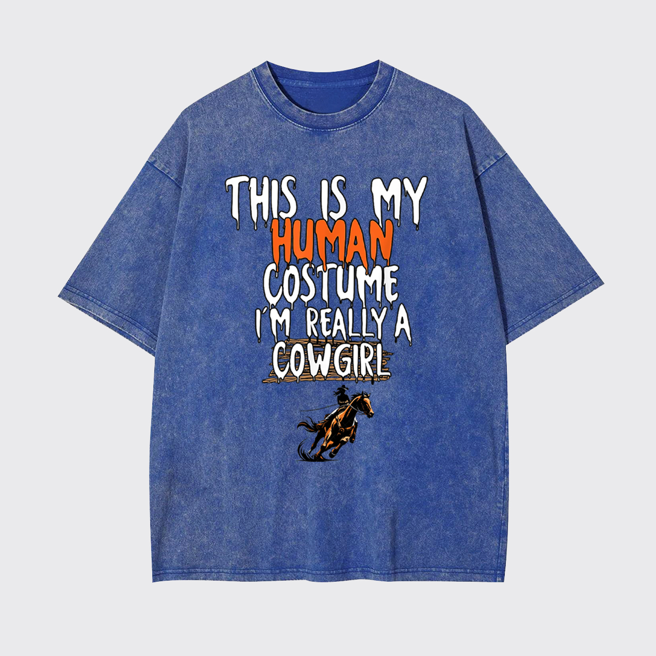Halloween I'm Really A Cowgirl Garment-dye Tees
