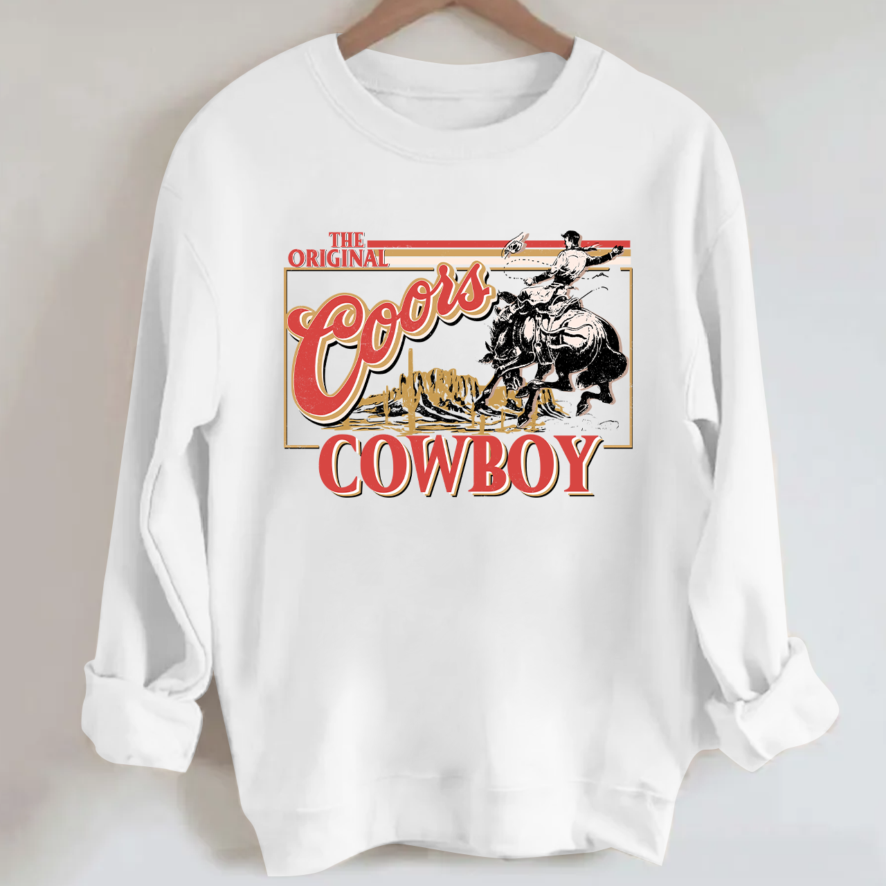 The Original Coors Cowboy Men's Beer Sweatshirt