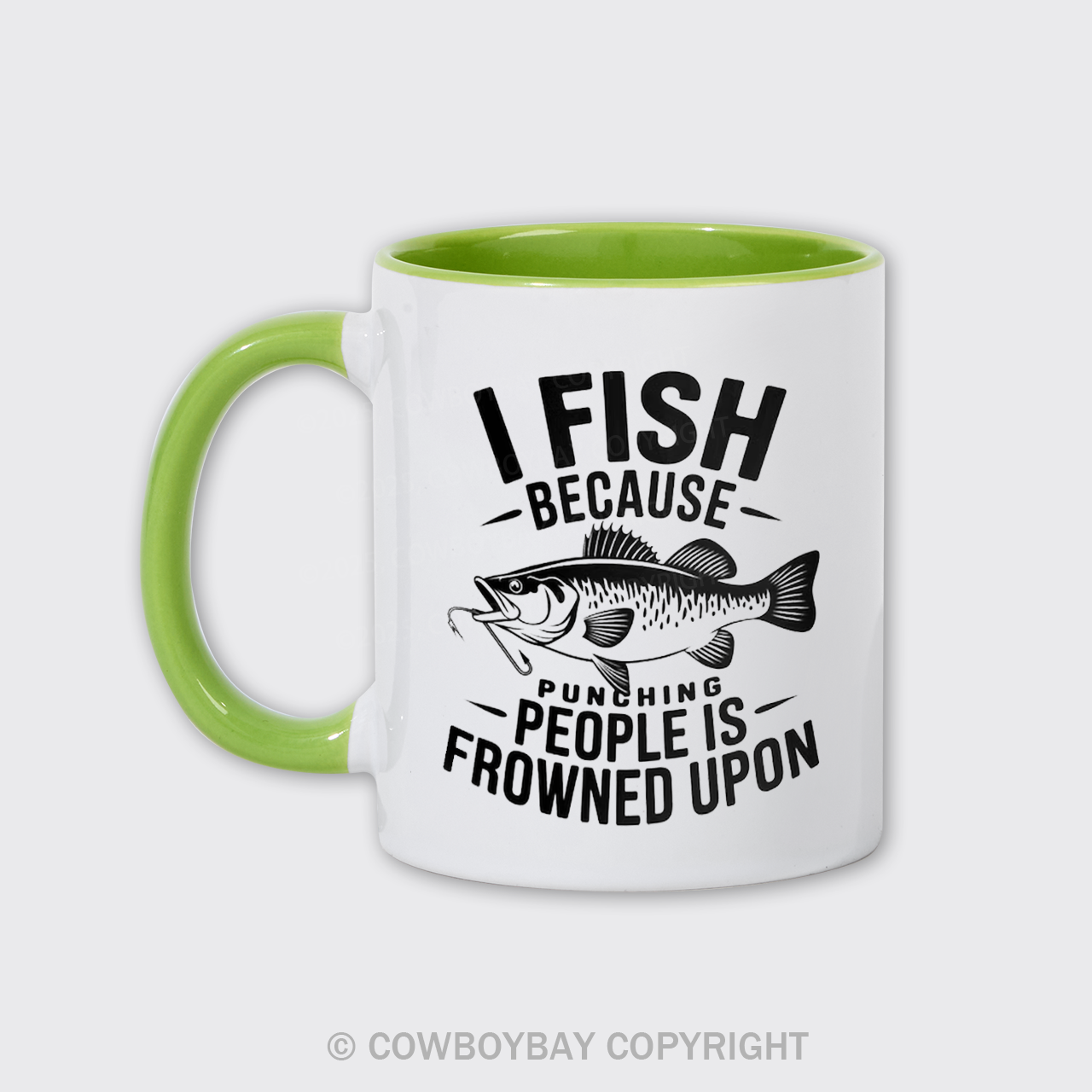 I Fish Because Punching People Is Frowned Upon Mug