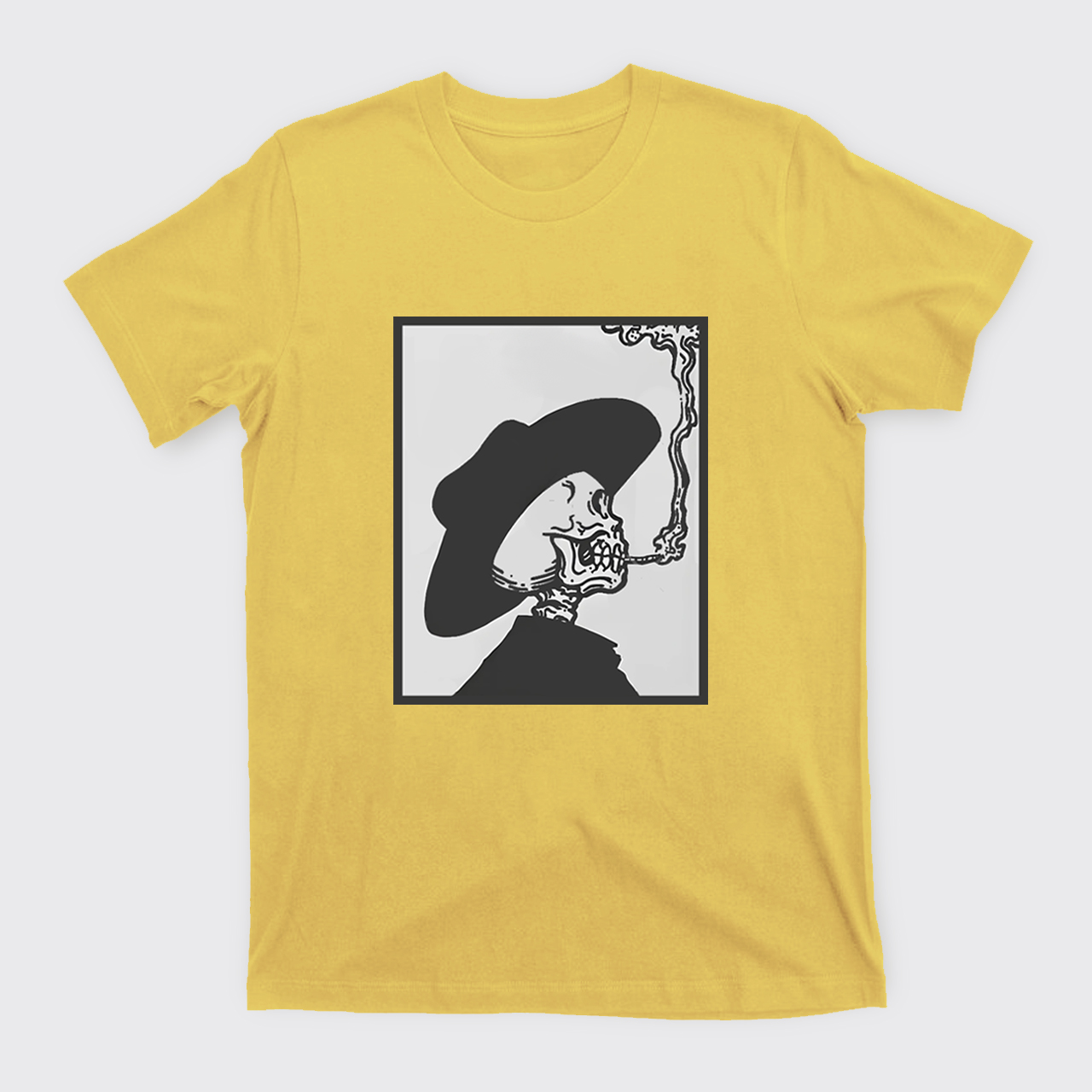 Smoking Cowboy Skeleton T-Shirts