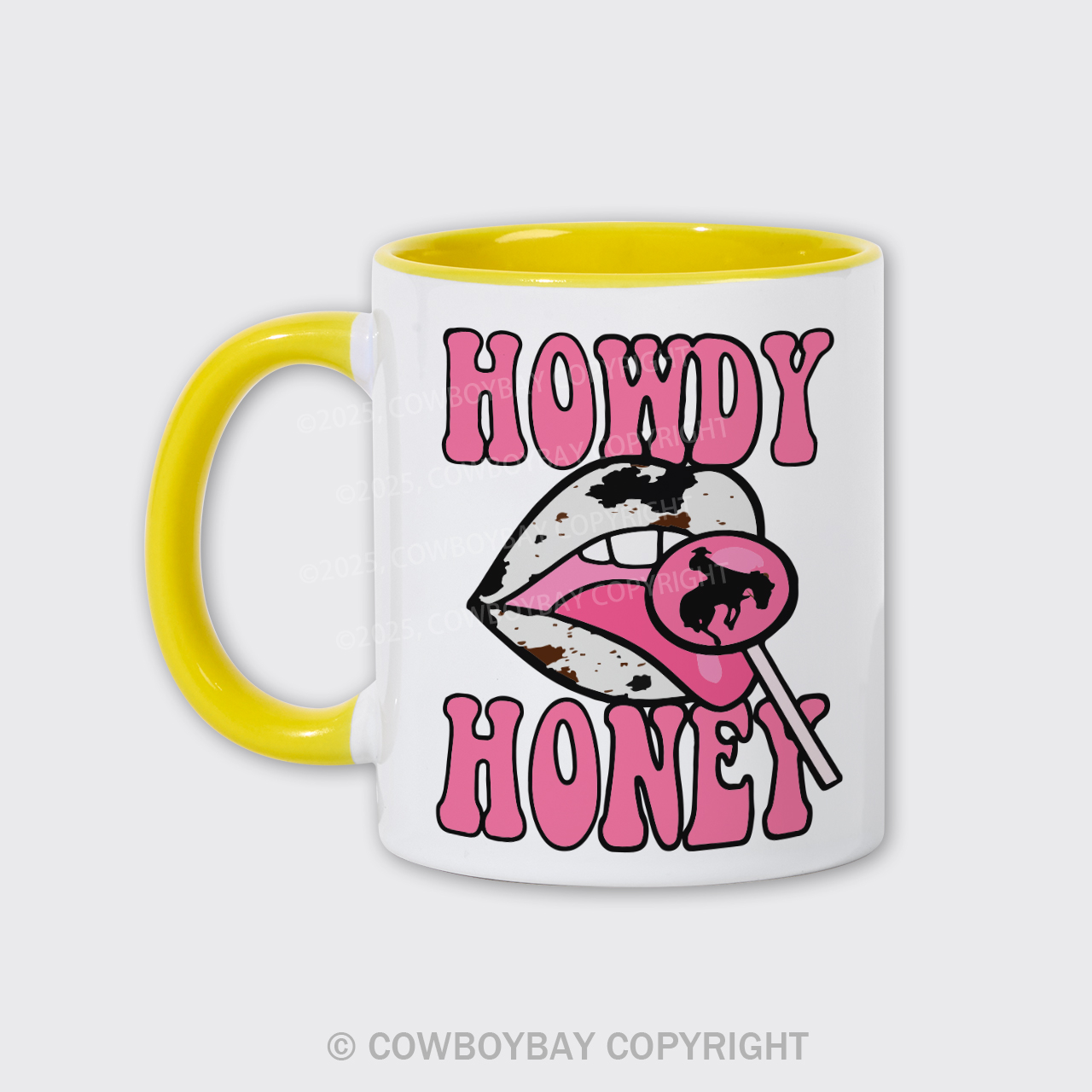 Retro Cowgirl, Valentine's Day Mug