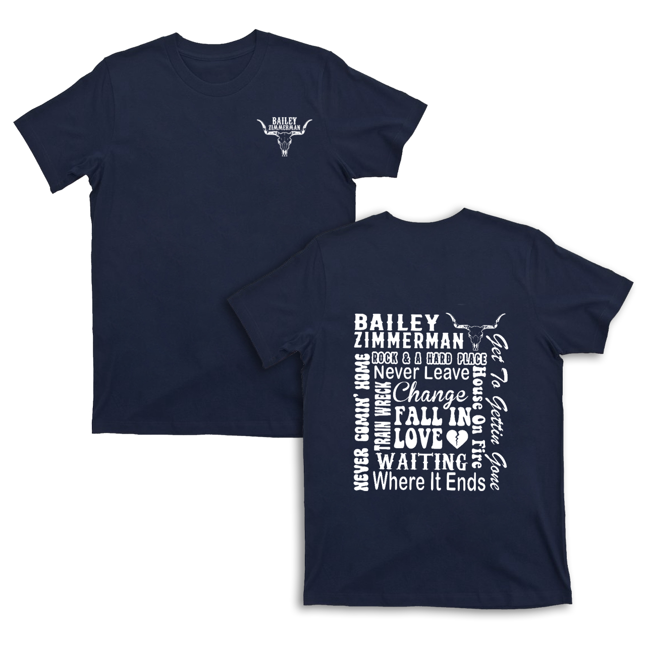 Bailey Zimmerman Songs T-shirt