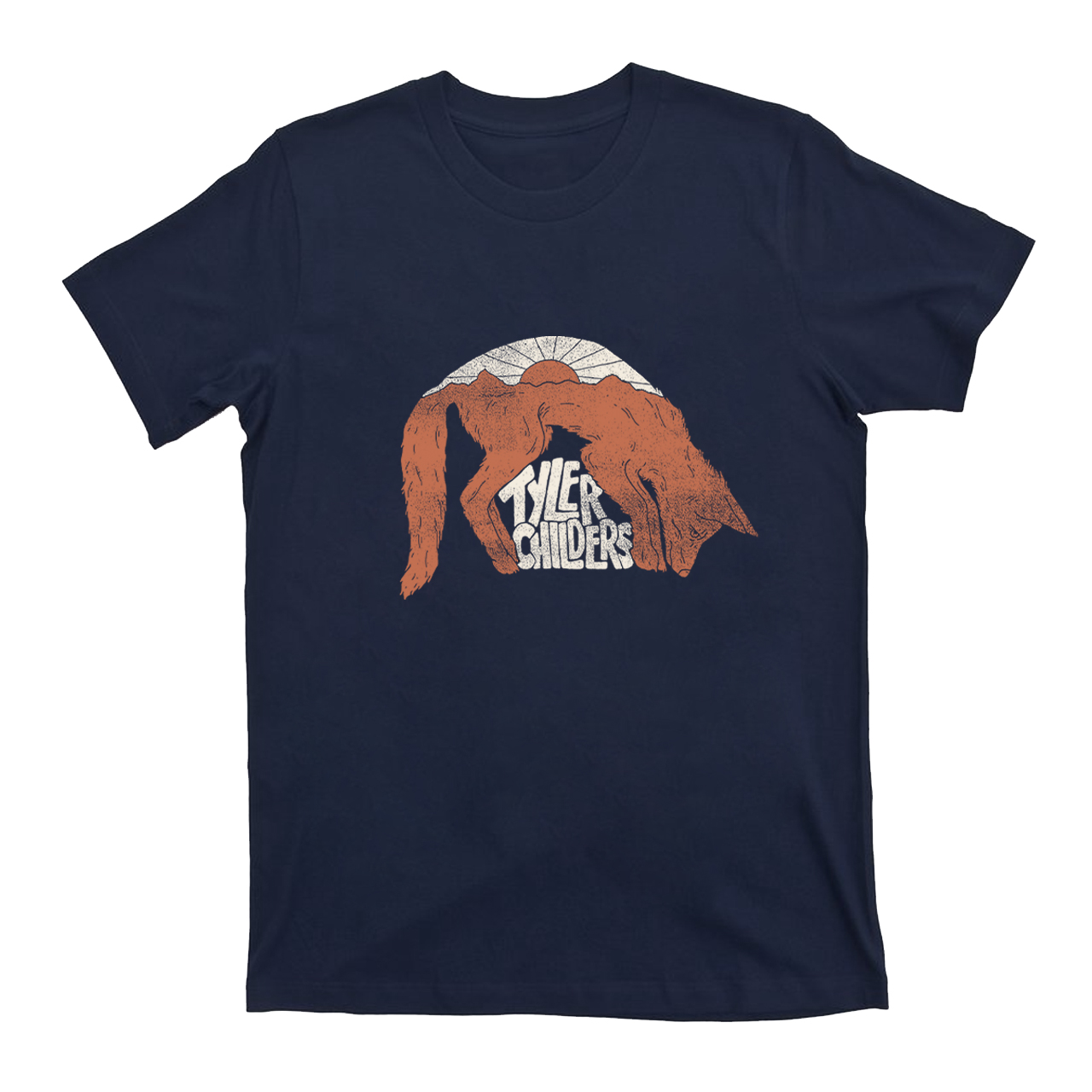 Tyler Childers Sunset and Wolf T-shirt