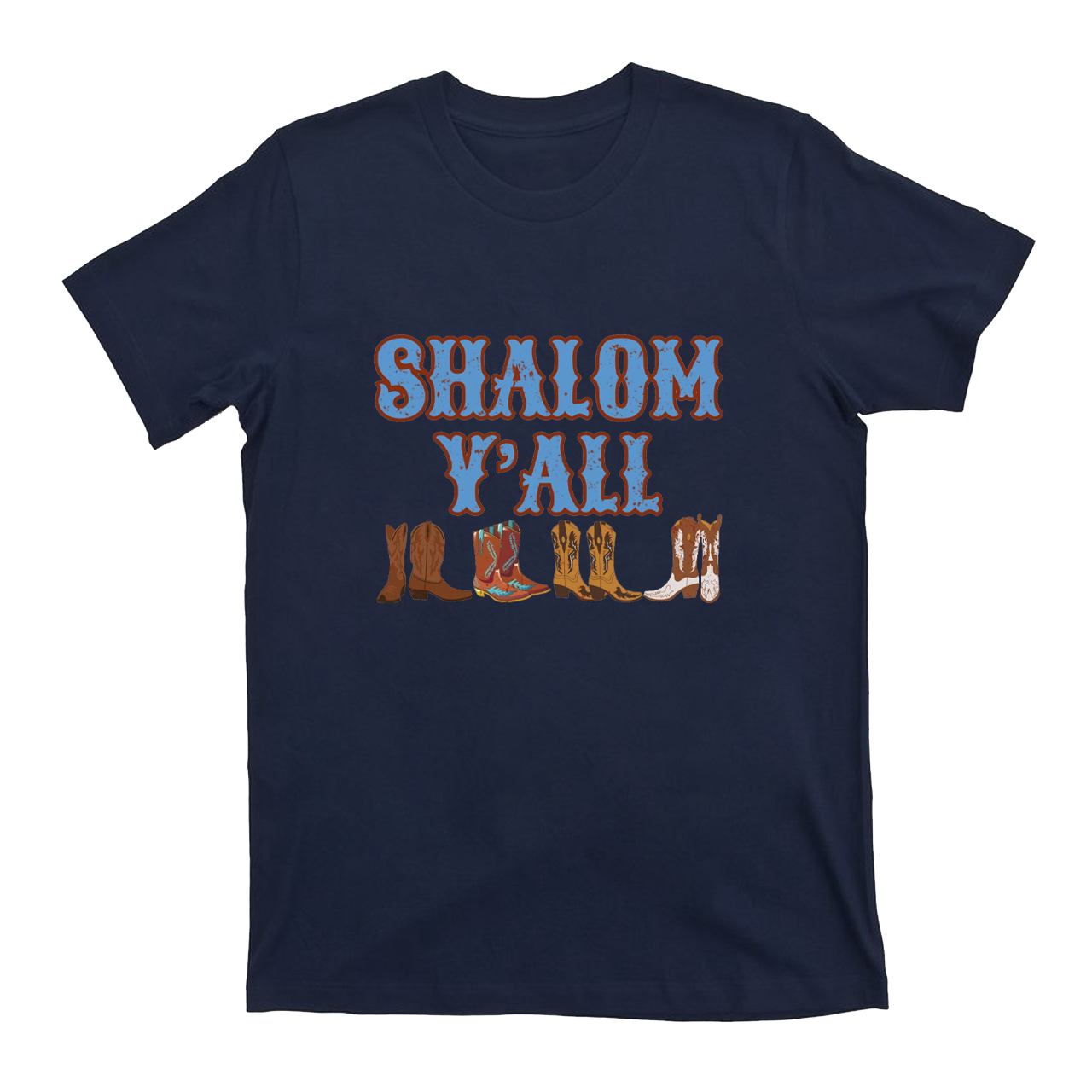 Shalom Y'all Western Flair T-shirt