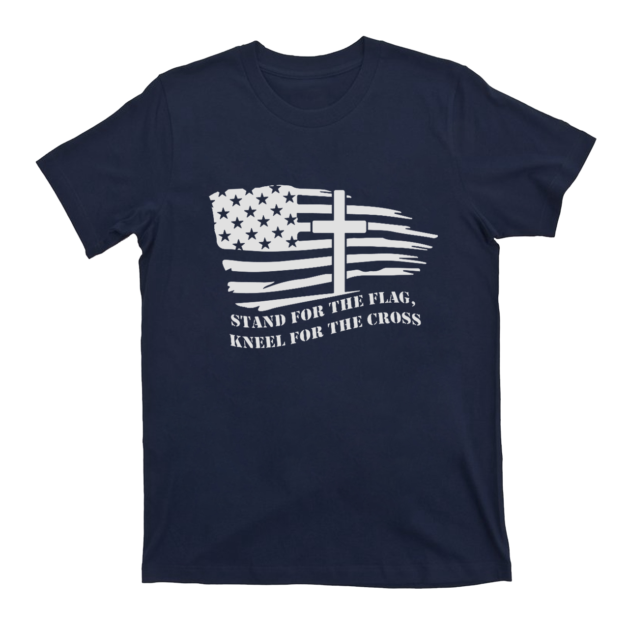 American Flag With Cross T-shirt