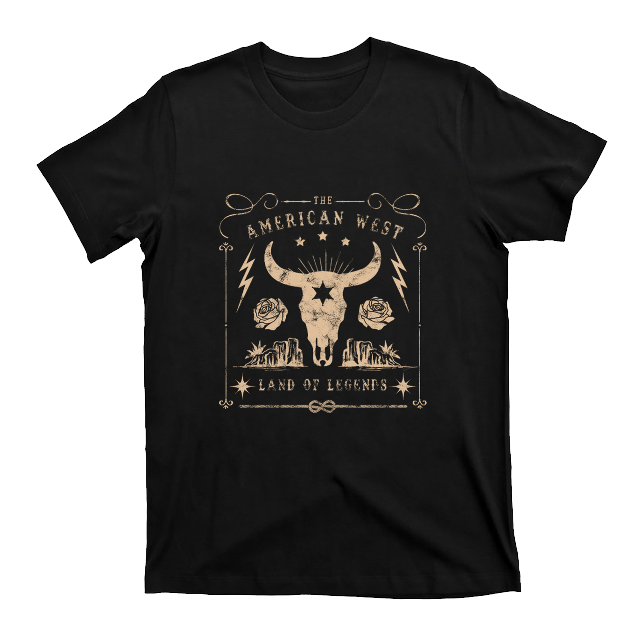 American West Vintage Cow Bull T-Shirts