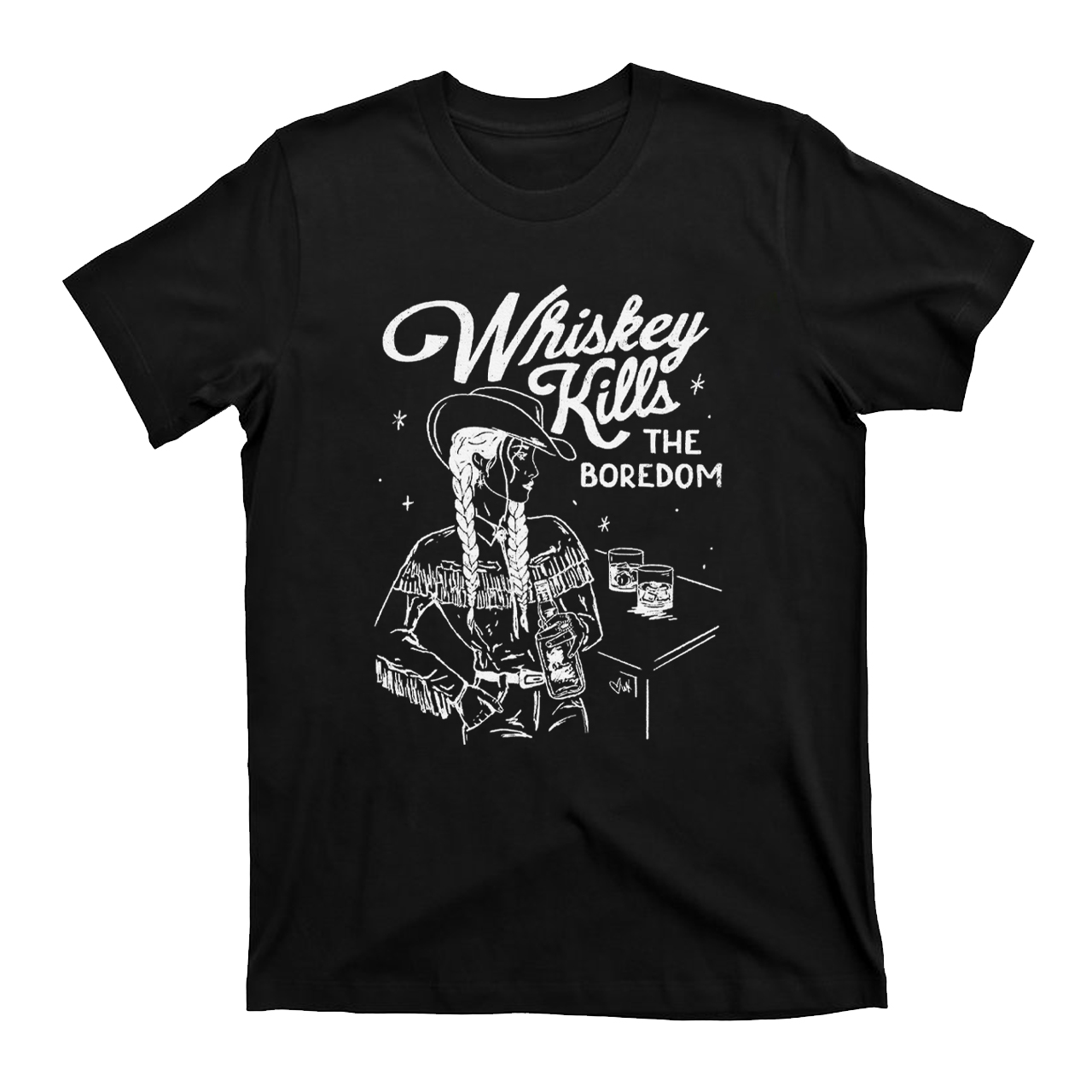 Whiskey Kills The Boredom T-Shirts