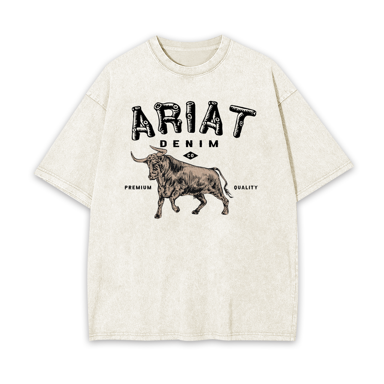 Ariat Denim Cowboy Garment-dye Tees