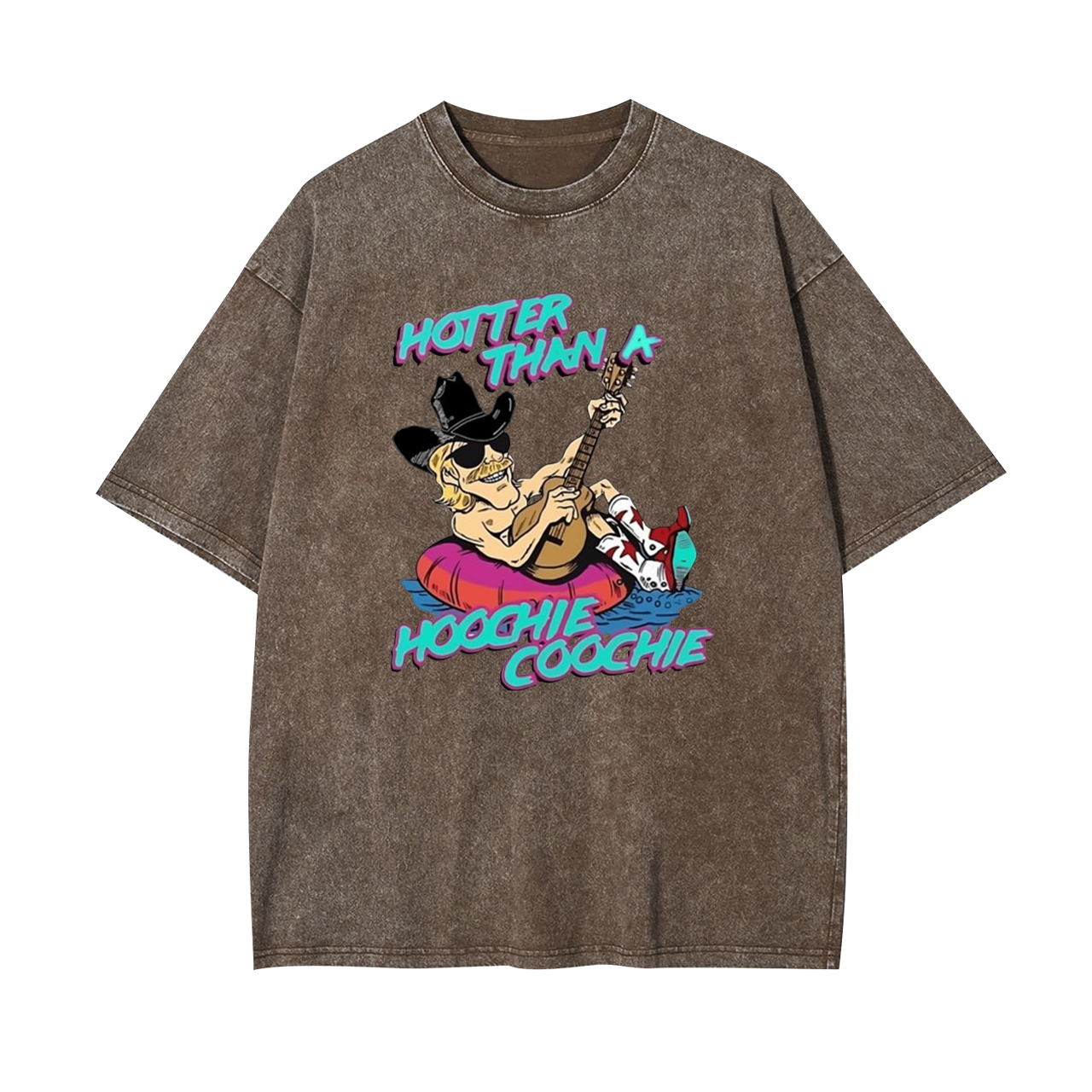 Alan Jackson Hotter Than A Hoochie Coochie Garment-dye Tees
