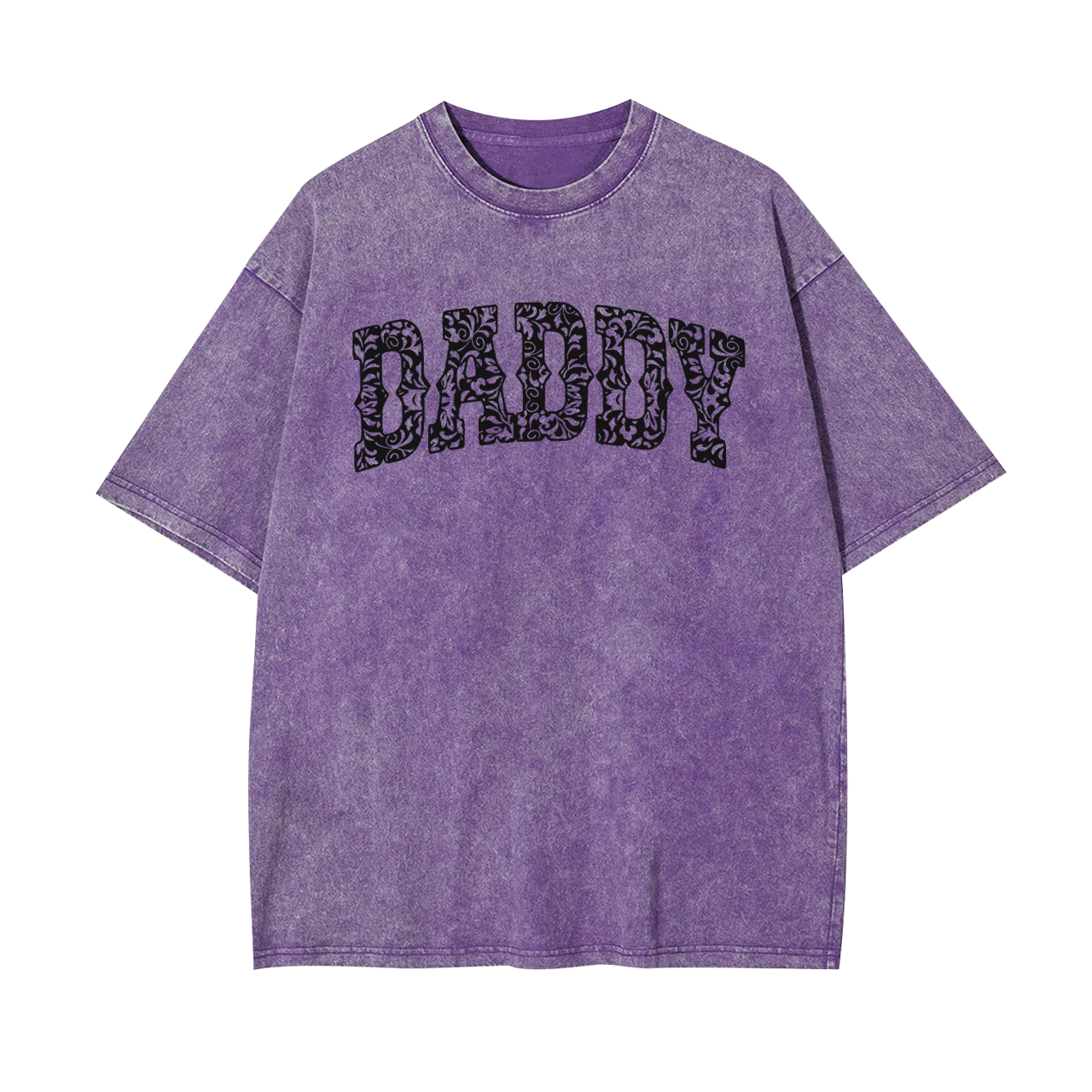 Father's Day Gift Leopard Print Daddy Garment-dye Tees