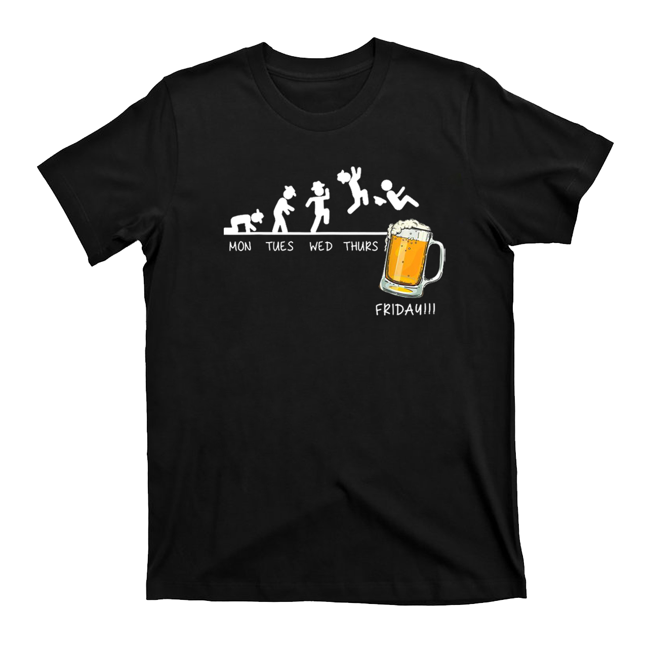 Monday to Friday，I Love Beer T-Shirts
