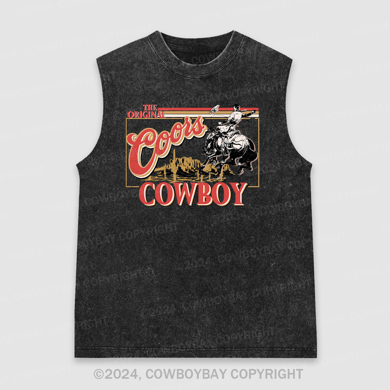 The Original Coors Cowboy Washed Tanks