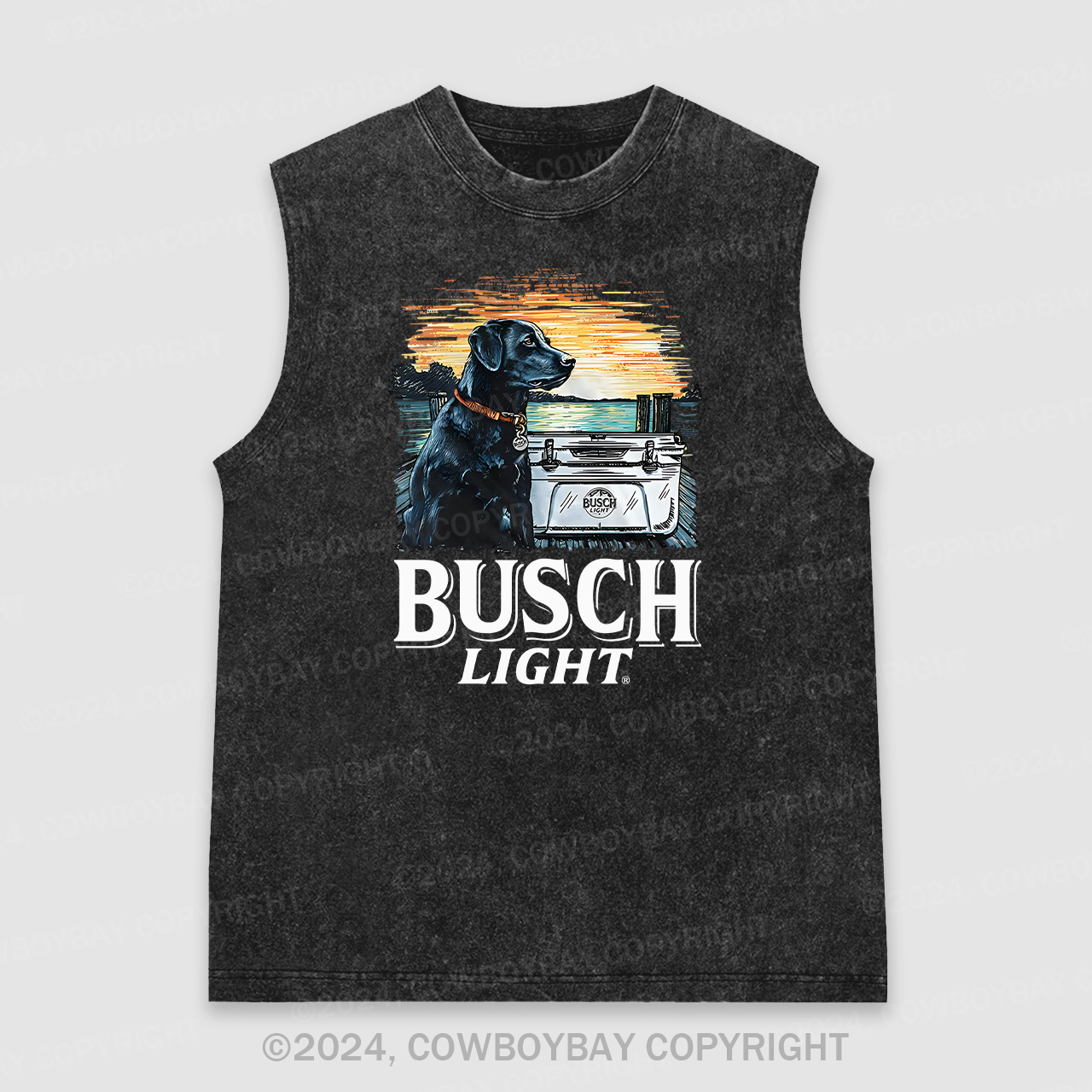 Busch Light Best Friend Washed Tanks
