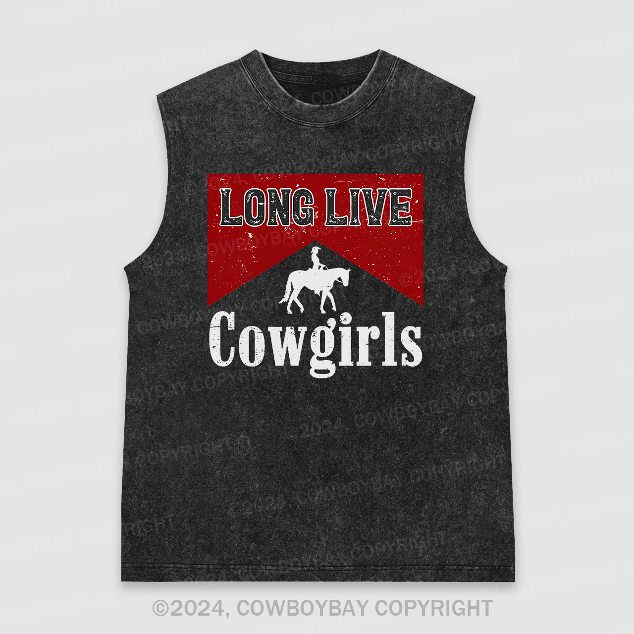 Long Live Cowgirls Printed Washed Tanks