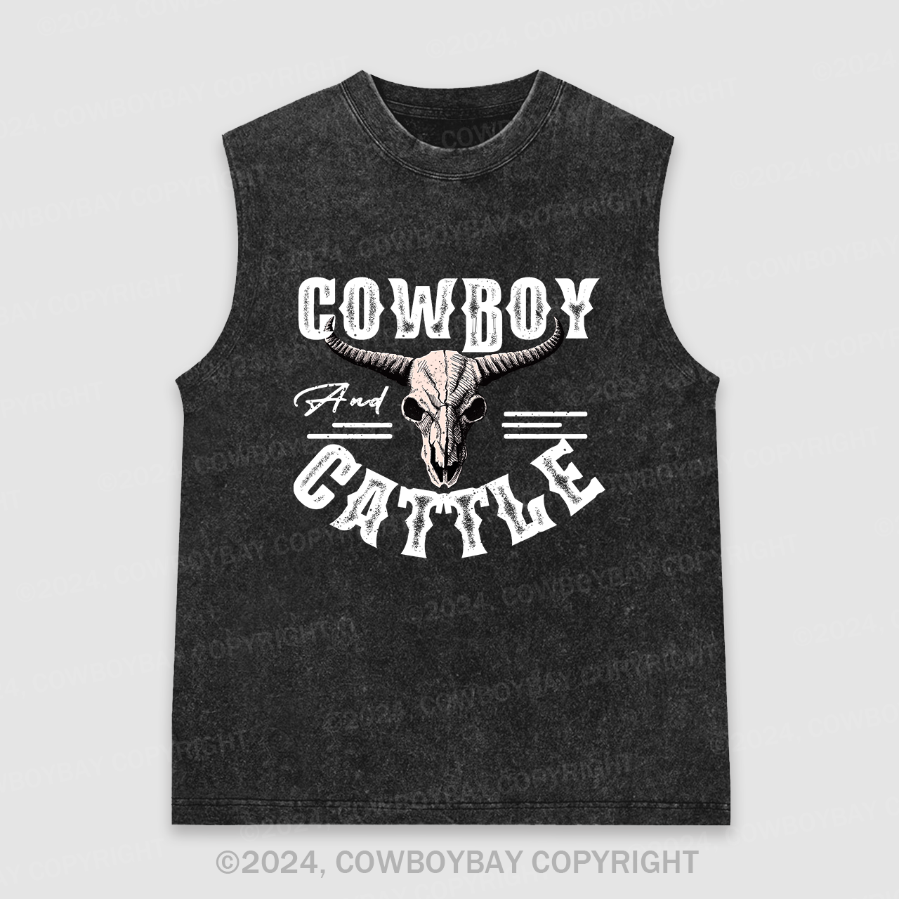 Cowboy and Cattle Washed Tanks