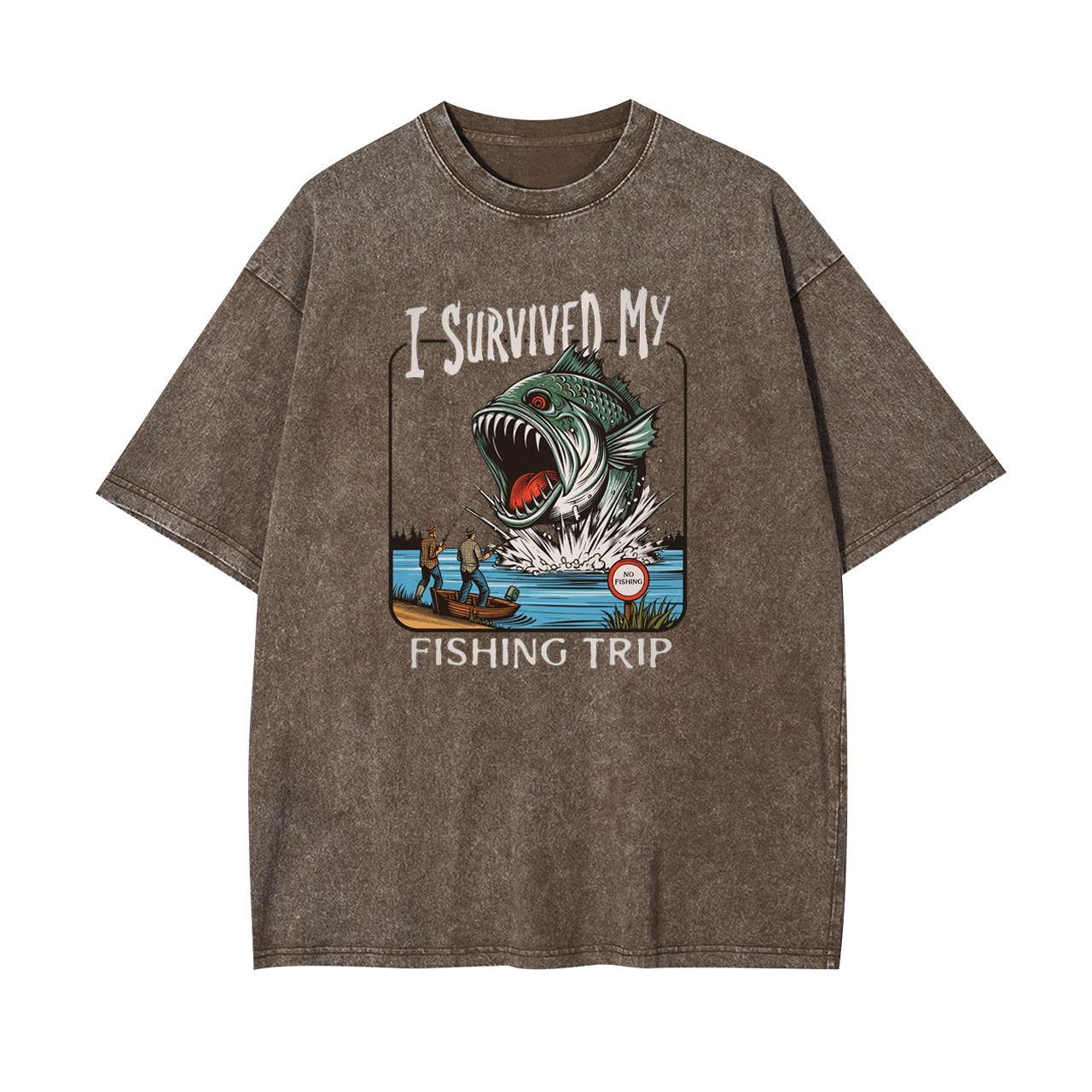 I Survived My Fishing Trip Garment-dye Tees