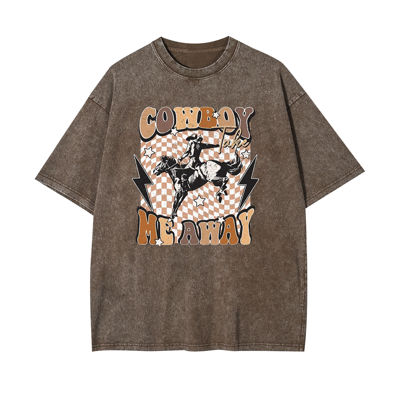 Cowboy Take Me Away Vintage Garment-dye Tees