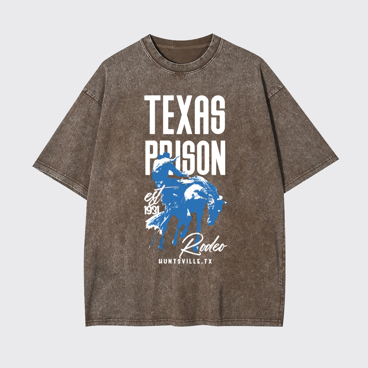 Texas Prison Rodeo Cowboy Garment-dye Tees
