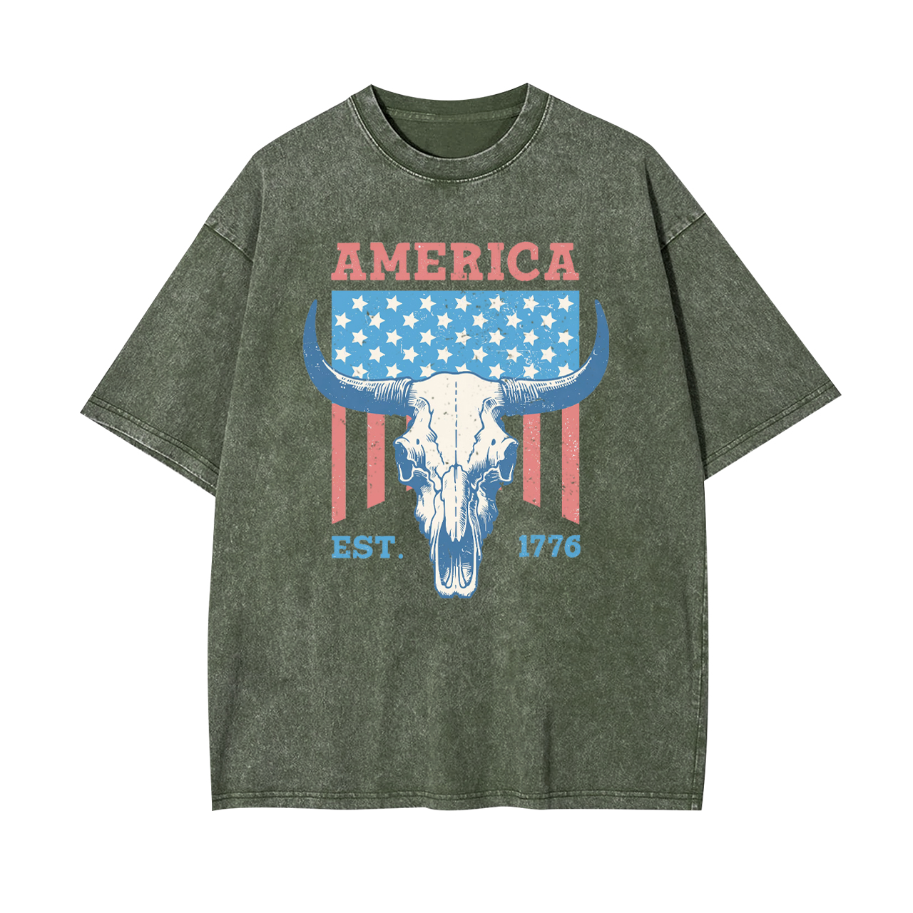 America freedom Est.1776 Garment-dye Tees