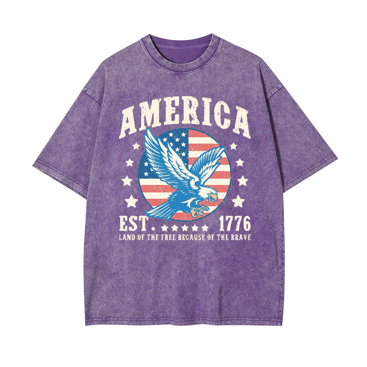 1776 Land of The Free Garment-dye Tees
