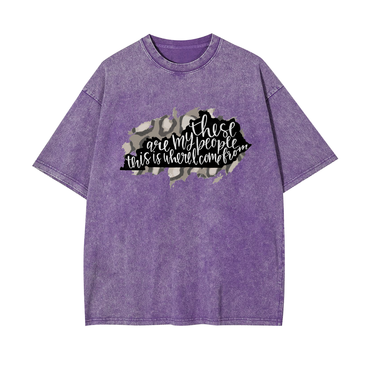 Leopard Print Kentucky Garment-dye Tees