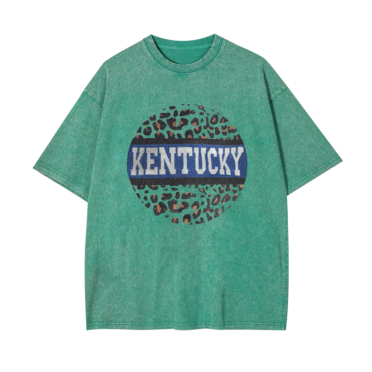Kentucky Leopard Print Garment-dye Tees