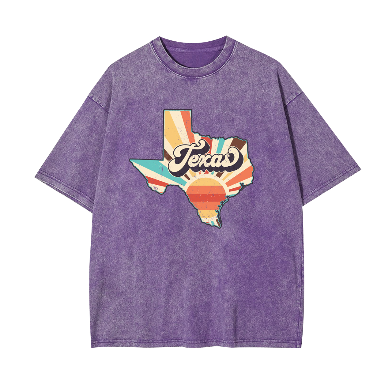 Retro Texas States Clipart Garment-dye Tees