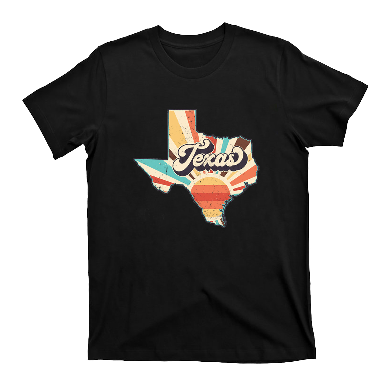 Retro Texas States Clipart T-Shirts