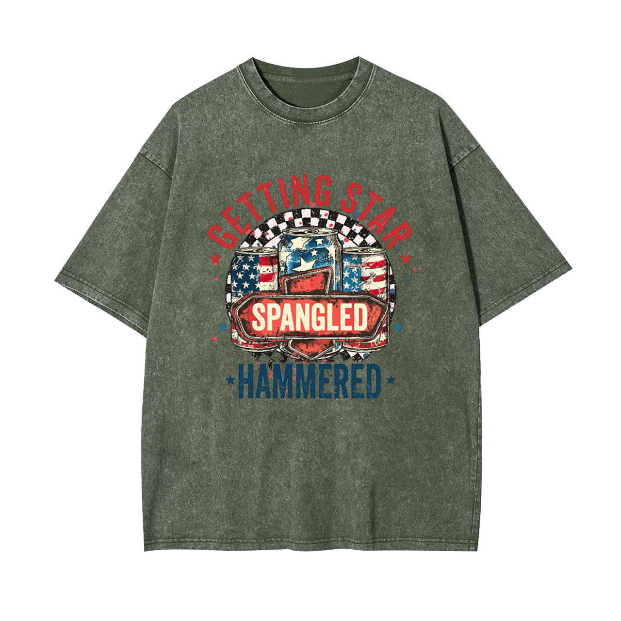 Getting Start Spangled Hammered Garment-dye Tees