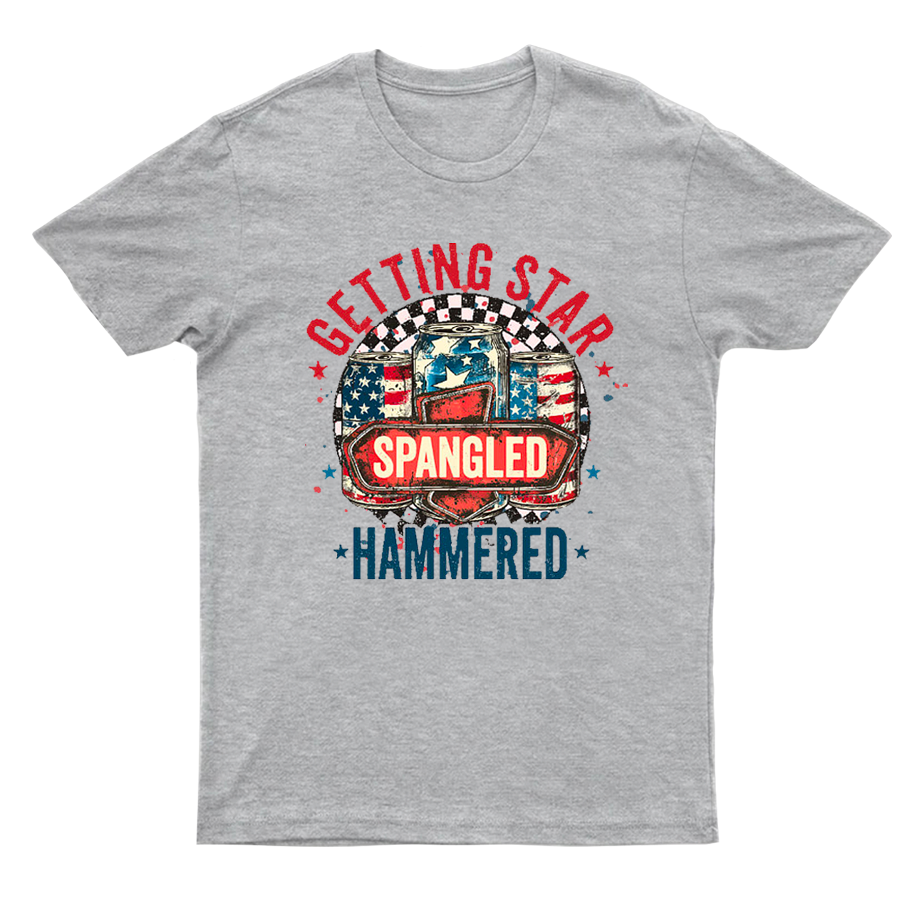 Getting Start Spangled Hammered T-Shirts