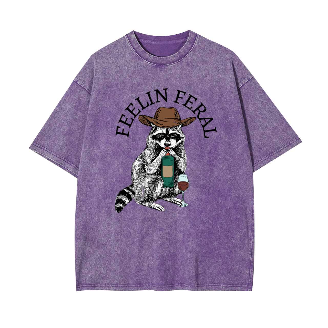 Funny Raccoon Garment-dye Tees