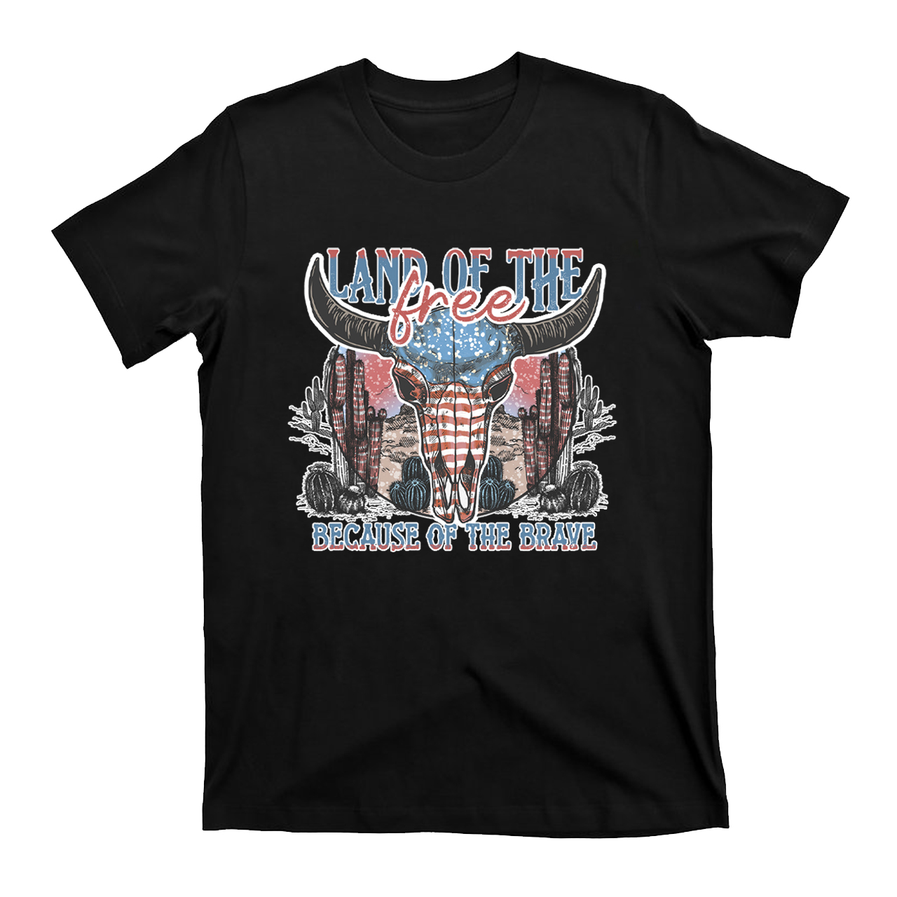 4th Of July And Cow Skull T-Shirts