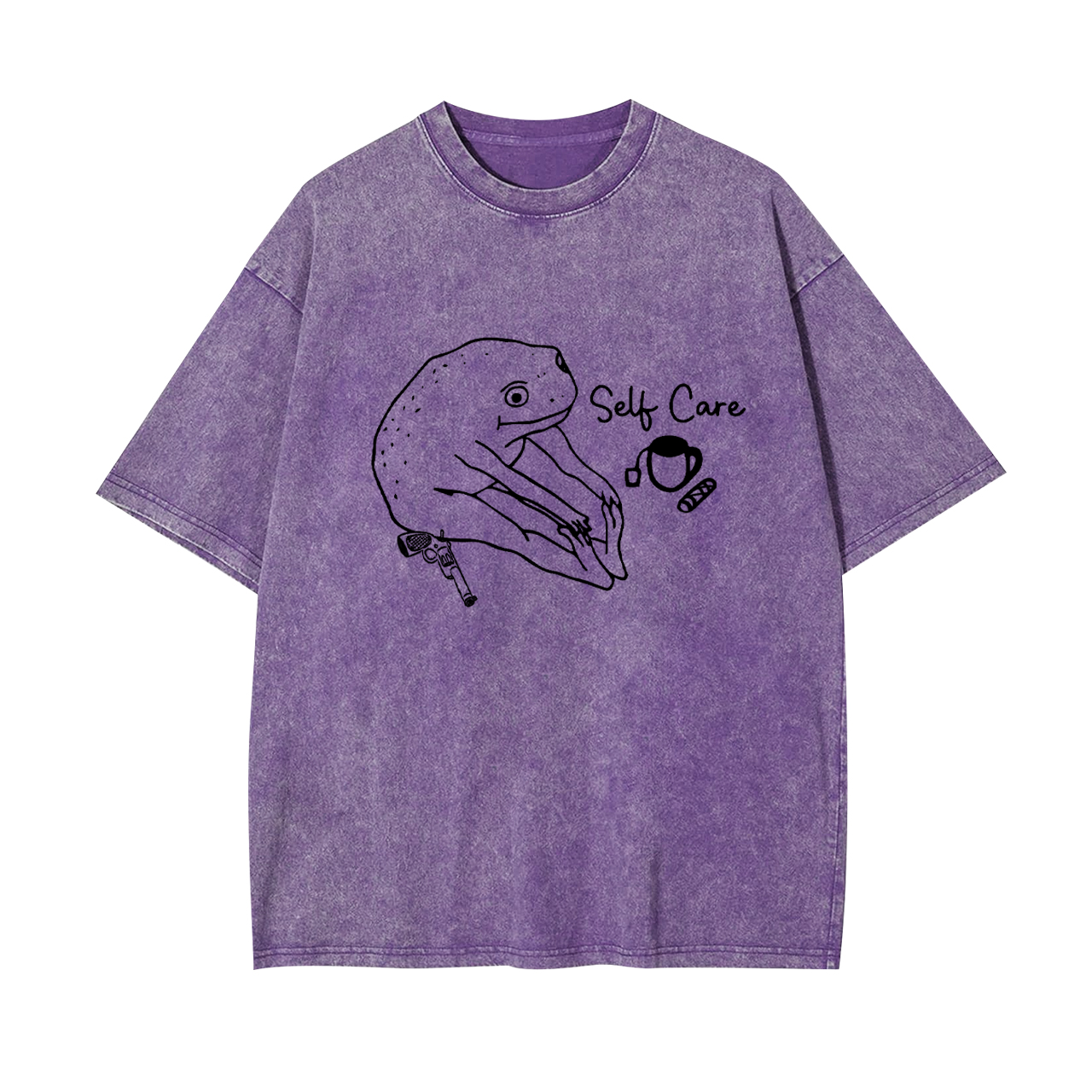 Funny Frog Self Care Garment-dye Tees