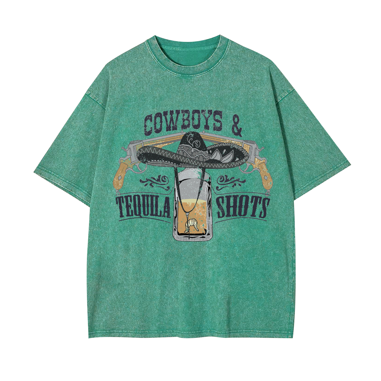 Cowboys&Tequila Shots Garment-dye Tees