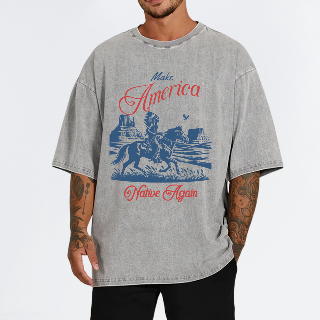 Make America Native Again Garment-dye Tees