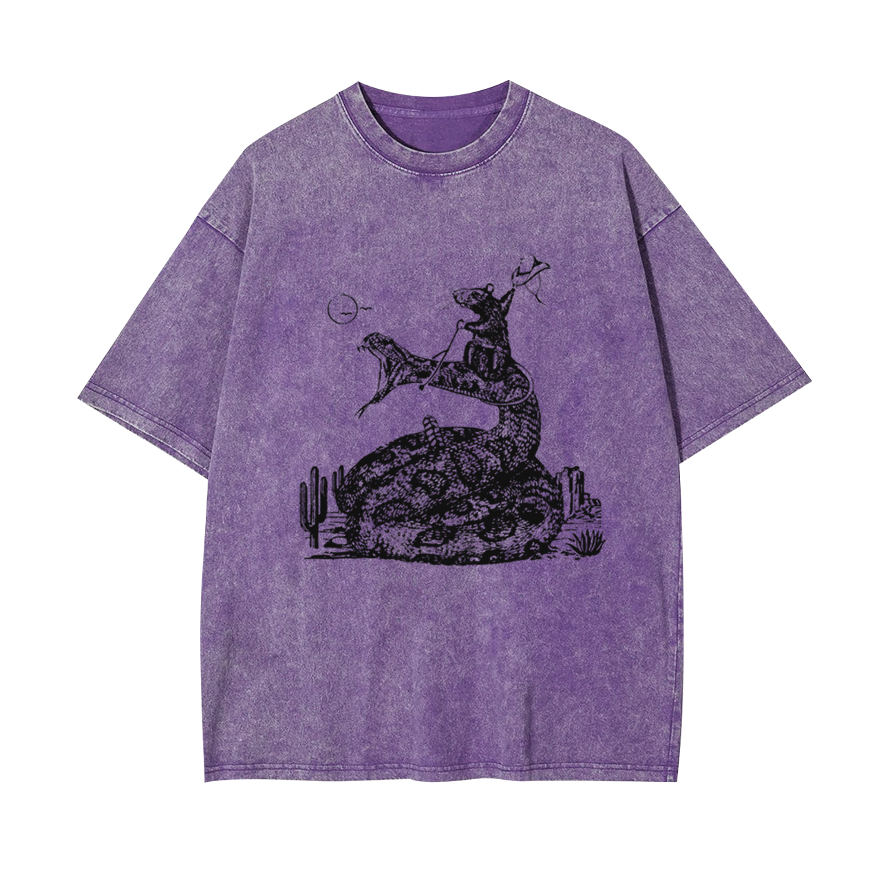 Funny Cowboy Mouse Garment-dye Tees