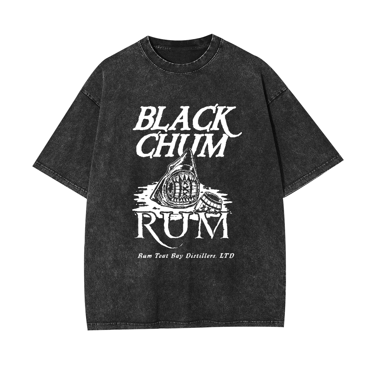 Black Chum Rum Garment-dye Tees
