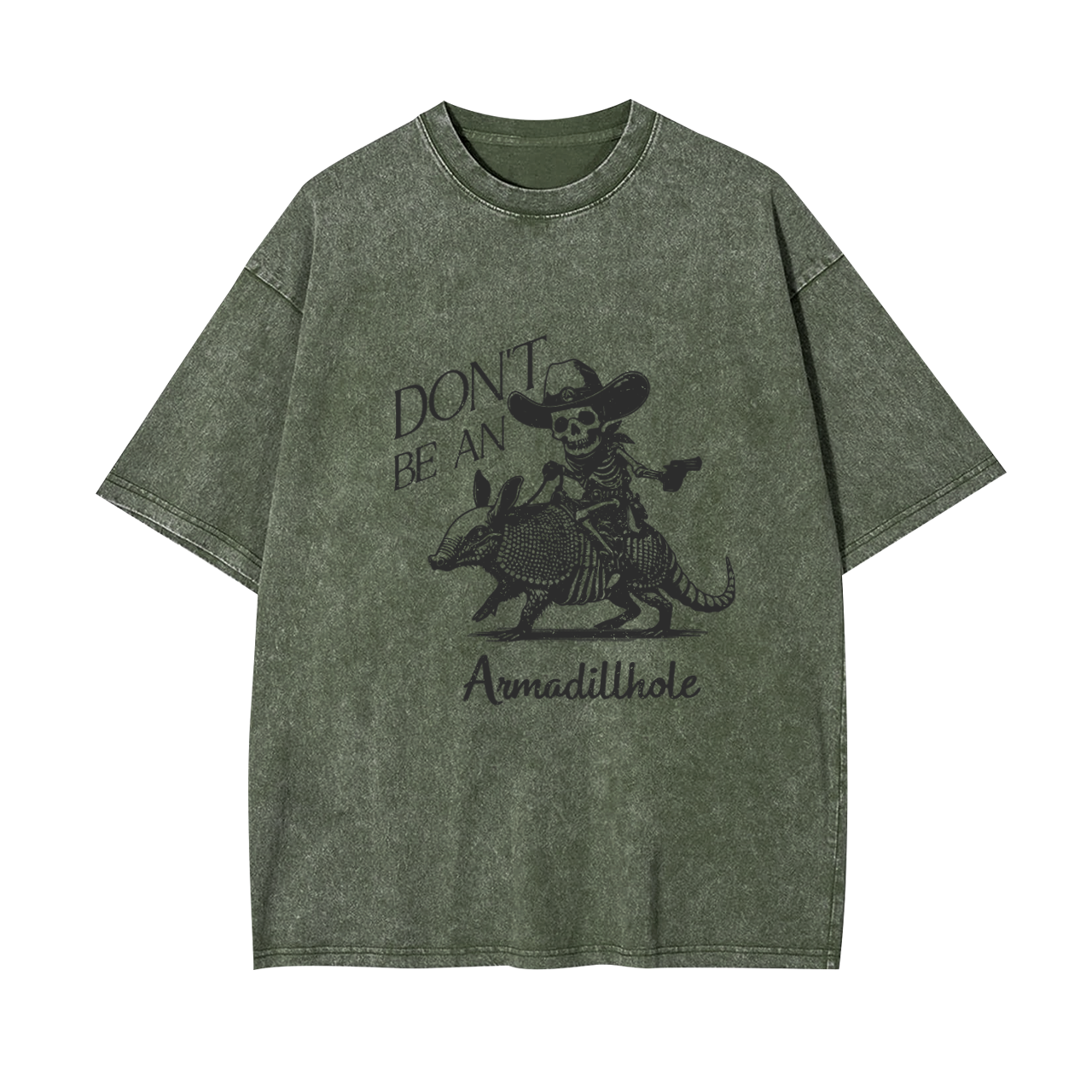 Cowboy Skeleton Armadillo Garment-dye Tees