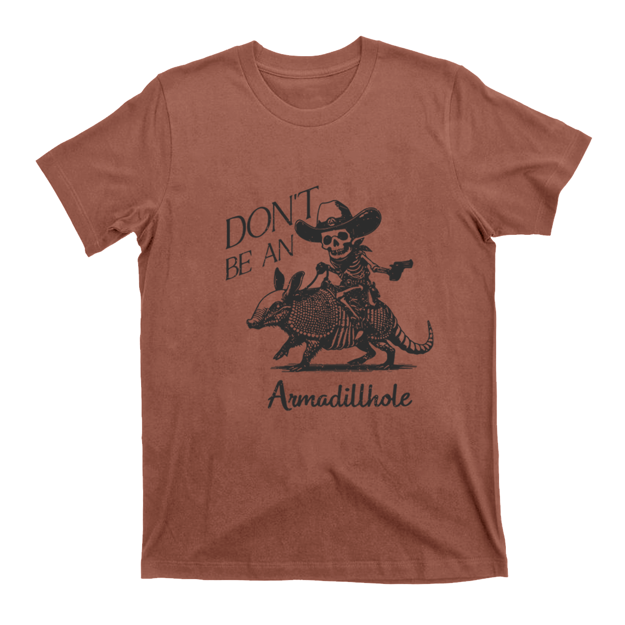 Cowboy Skeleton Armadillo T-Shirts