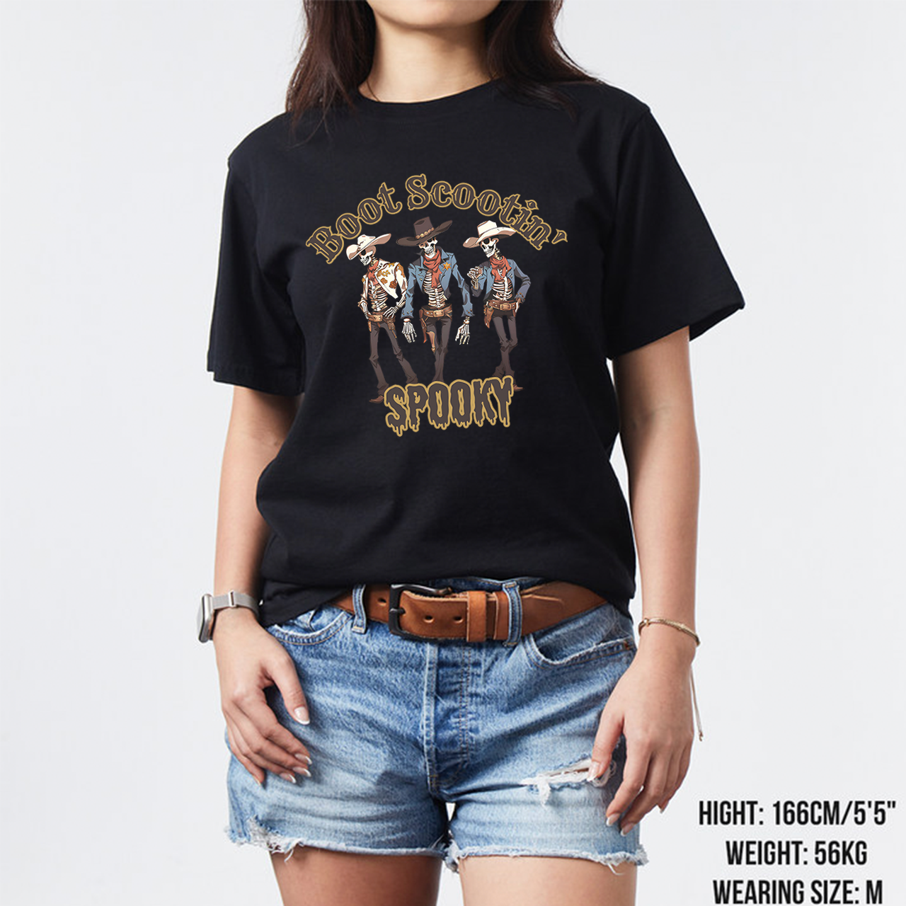 Halloween Boot Scootin Skeleton Cowboy T-Shirts