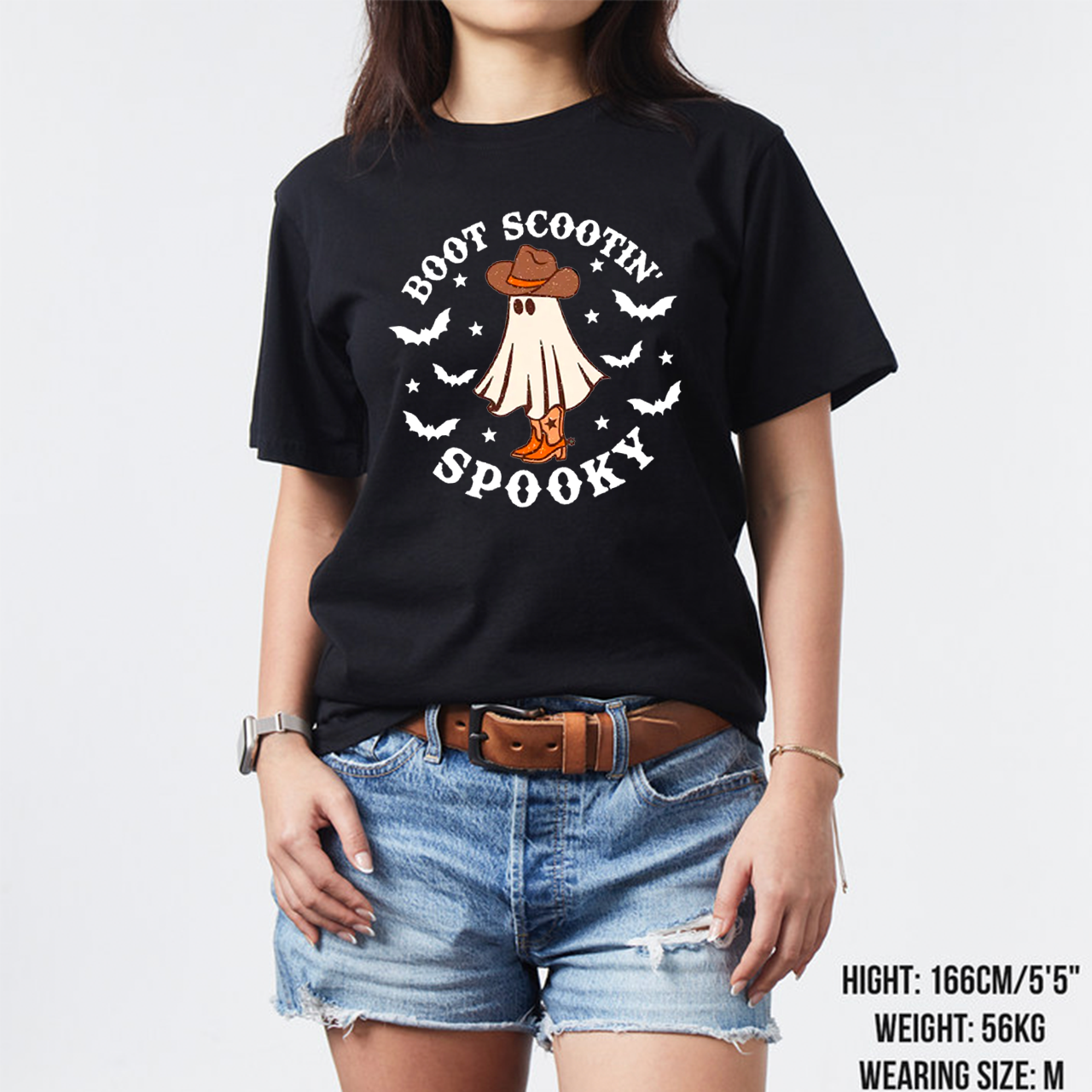 Western Halloween Boot Scootin Spooky T-shirt