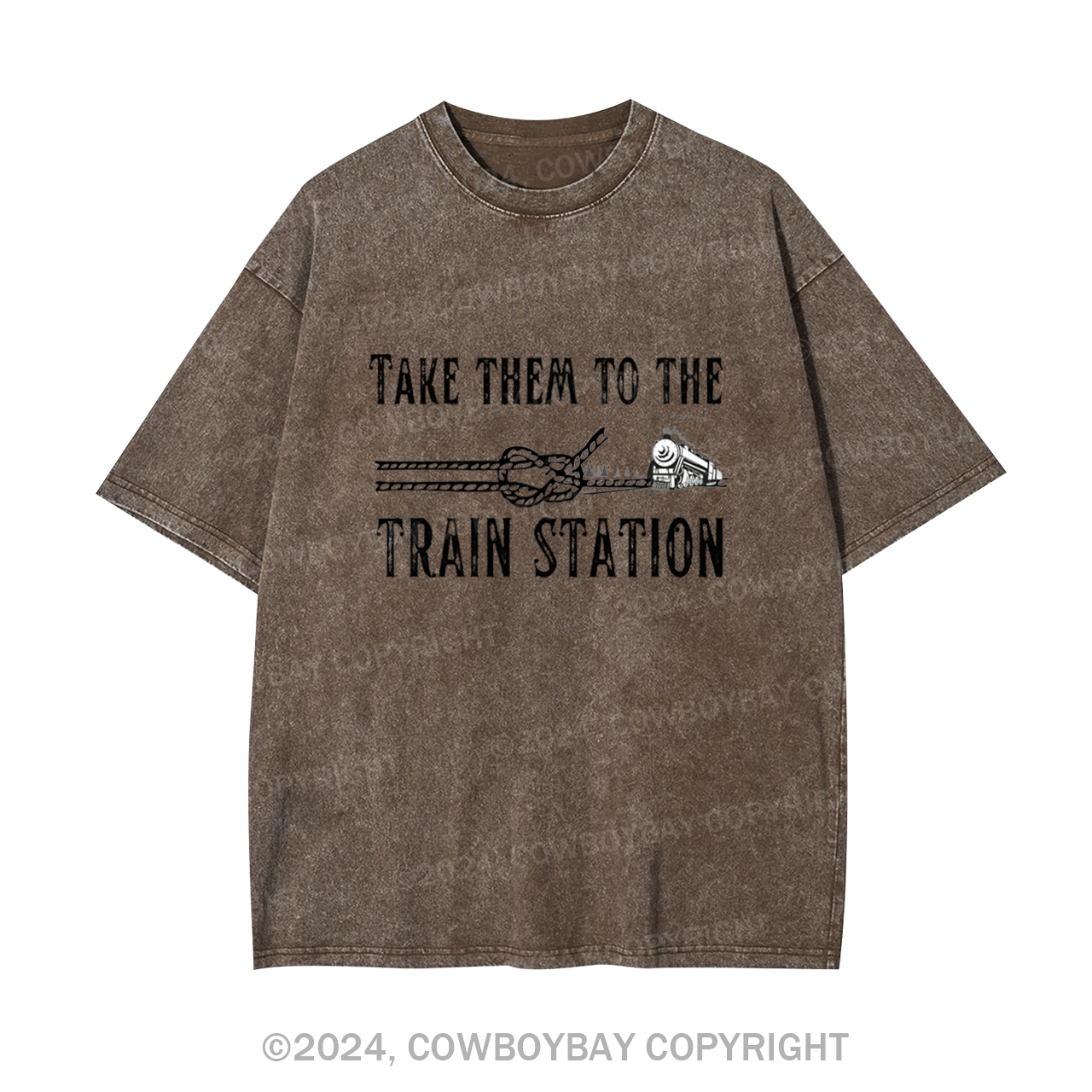 Take Them To The Train Station Garment-dye Tees