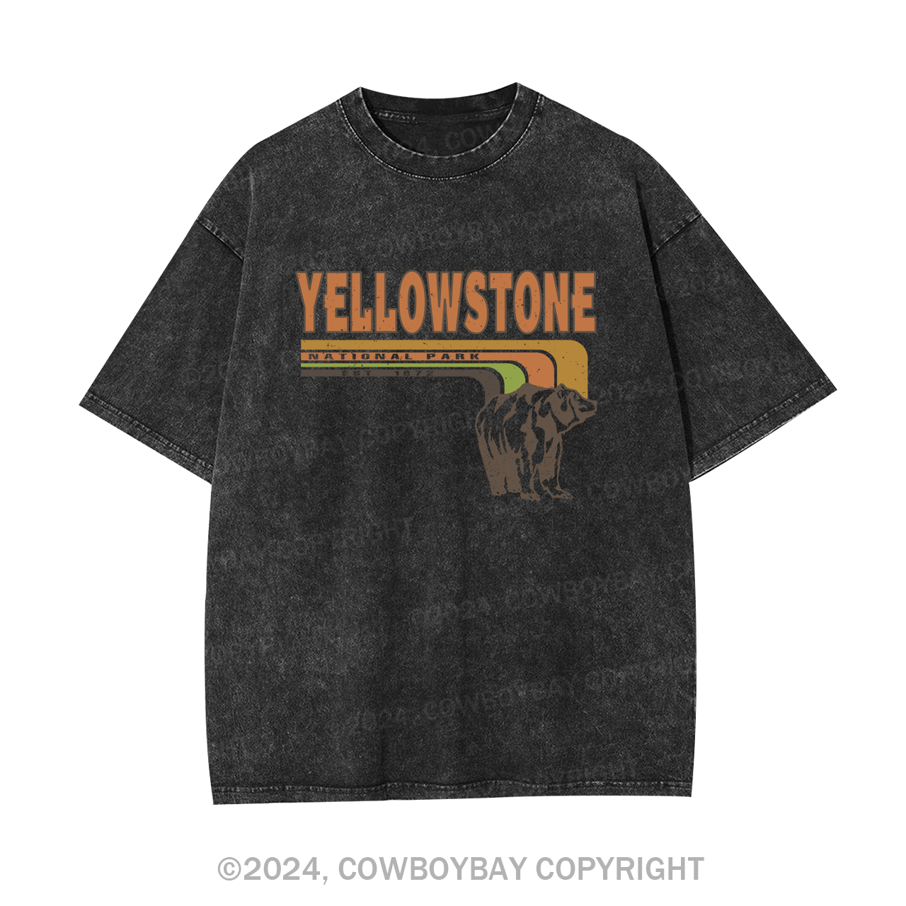 Inspired Yellowstone National Park Garment-dye Tees