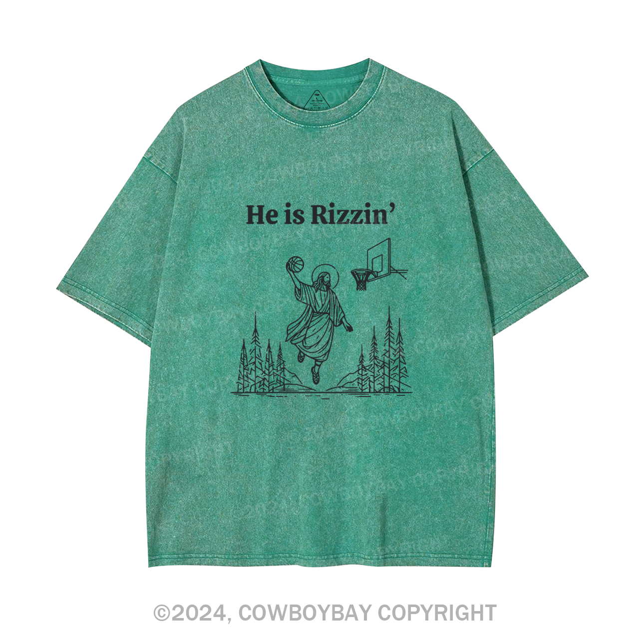 He is Rizzin' Garment-dye Tees