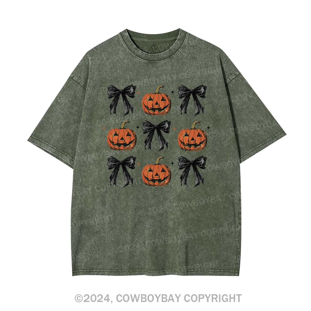 Coquette Bow Halloween Garment-dye Tees
