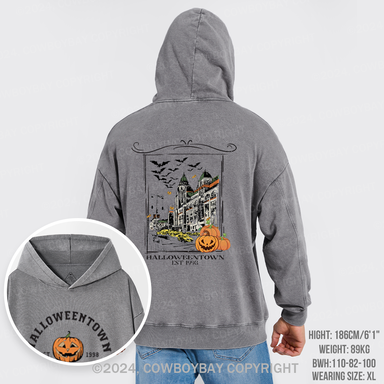 Halloweentown 1998 Garment-Dye Hoodies